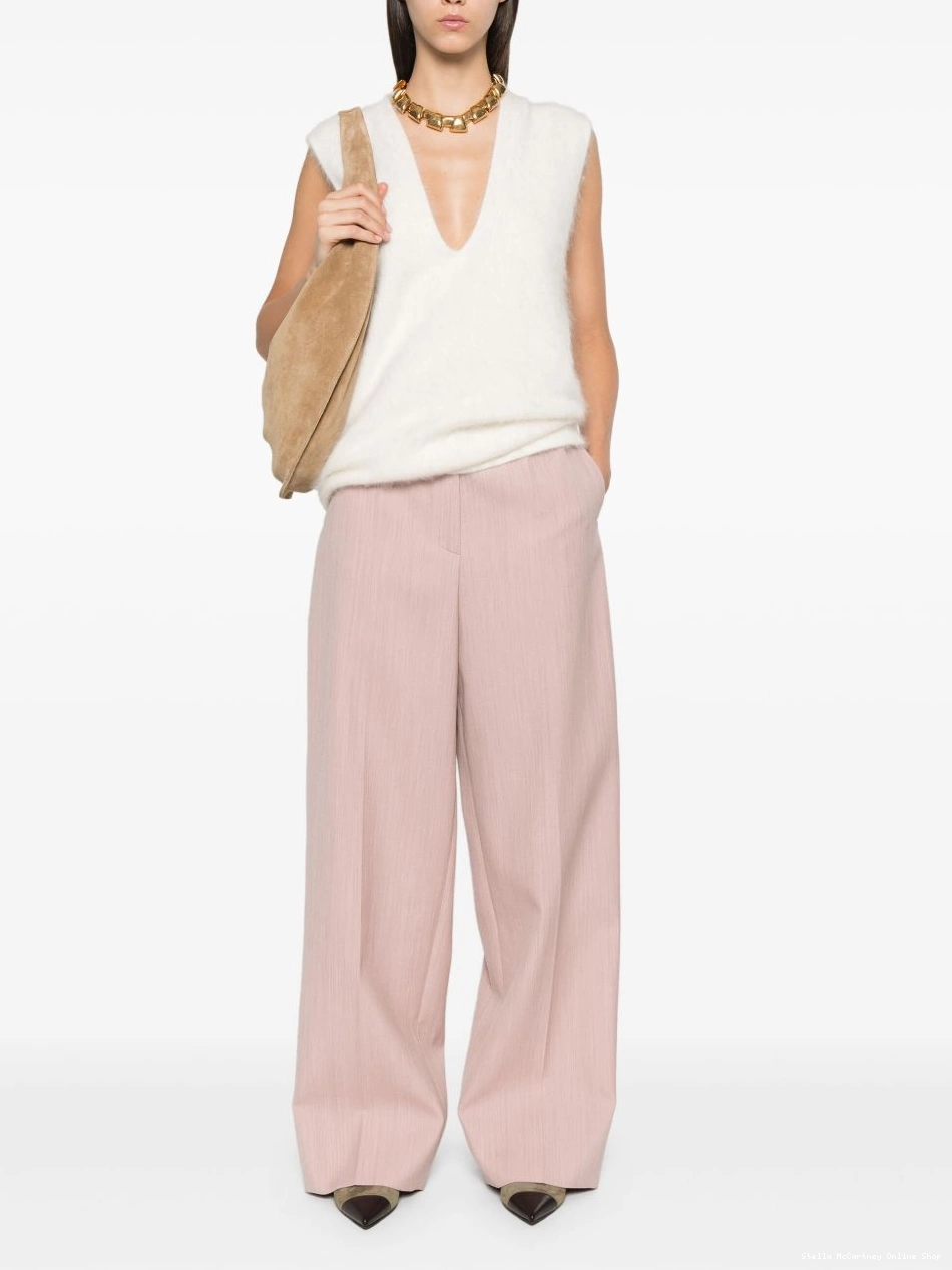 Cheap low-waist Stella McCartney Women straight-leg trousers 0808